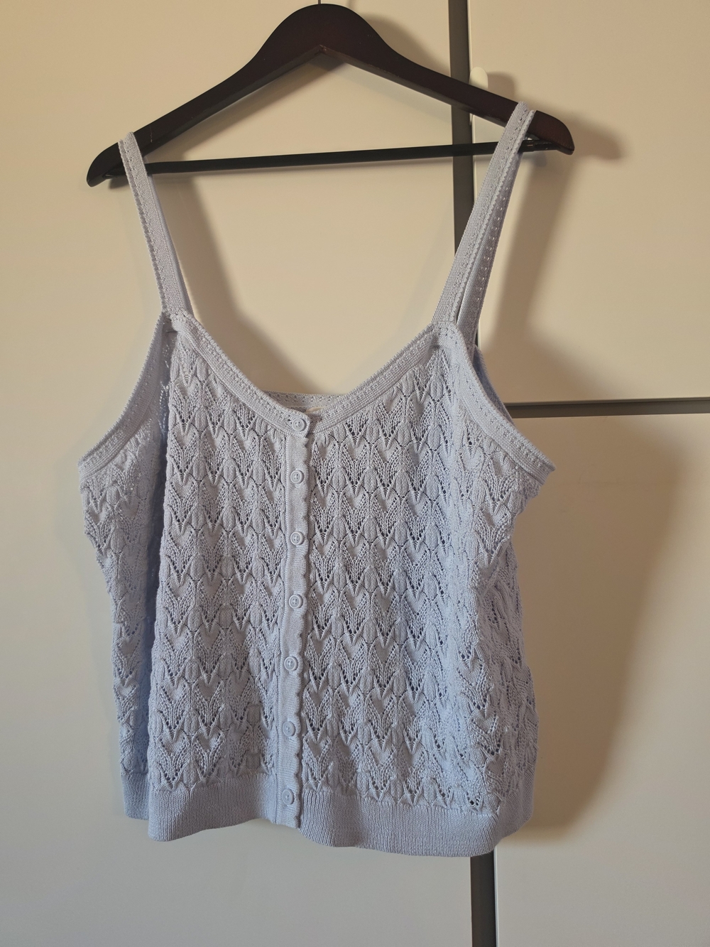 Universal Thread Button Front Sweater Tank Top - Blue - Womens 
Size XXL